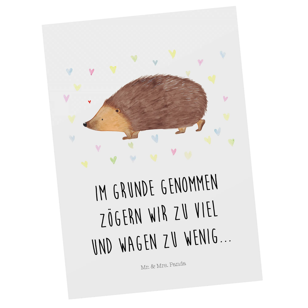 Postkarte Igel Herzen Ansichtskarte, Motivkarte, Kunstkarten, spruchkarte, kunstkarte, Grußkarte, Postkarte, bildkarte, einzelkarte, Fotokarte, Designkarte, Postkarten, Ansichtskarten, Tiere, Tiermotive, Gute Laune, Lustige Sprüche, Liebe, Herzen, Kuss, Vertrauen, Leben, Herz, Igel
