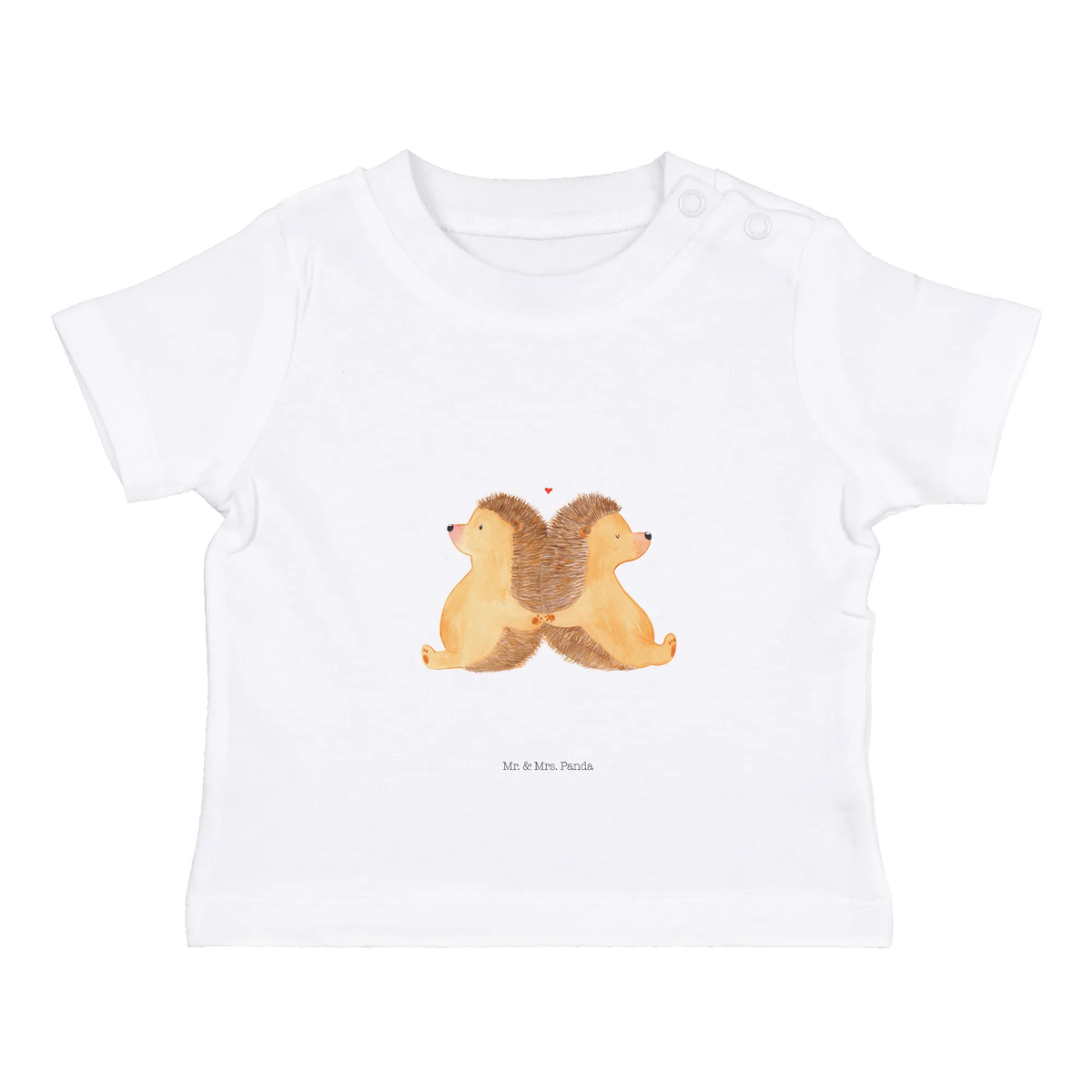 Organic Baby Shirt Igel händchenhaltend