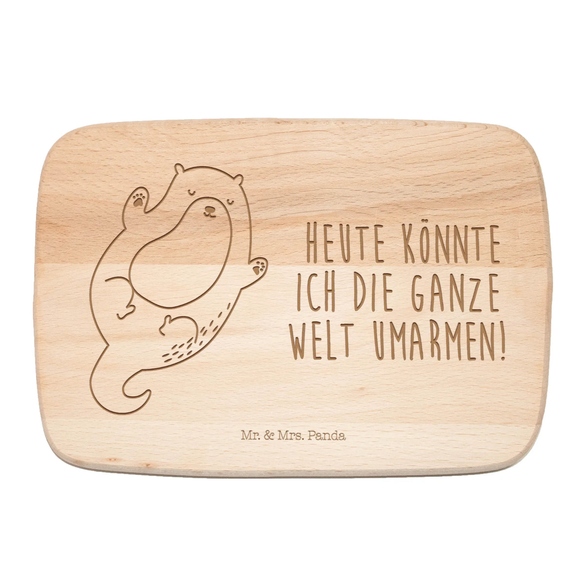 Frühstücksbrett Otter Umarmen