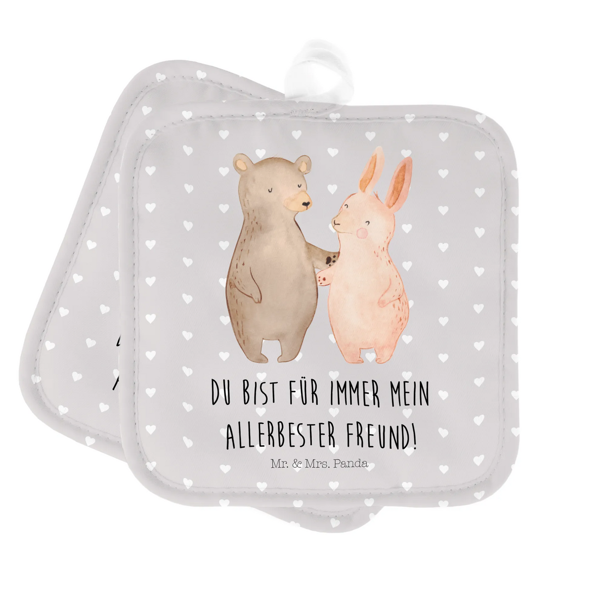 2er Set Topflappen  Bär und Hase Umarmen Topfuntersetzer, Kochlappen, Topflappen im Doppelpack, topfhalter, 2er Set Topflappen, Zwei Topflappen, Topflappen 2er Set, Doppel Topflappen, Topflappen Set, Ofenlappen, Topflappenset, Topflappen, Verlobung, Freund, Heiraten, Partner, Heiratsantrag, Liebesgeschenk, Hocheitstag, Ehemann, Freundin, Ehefrau, Jahrestag, Liebe, Best Friends, Bärchen, Bär, Freunde, Hase, Bester Freund