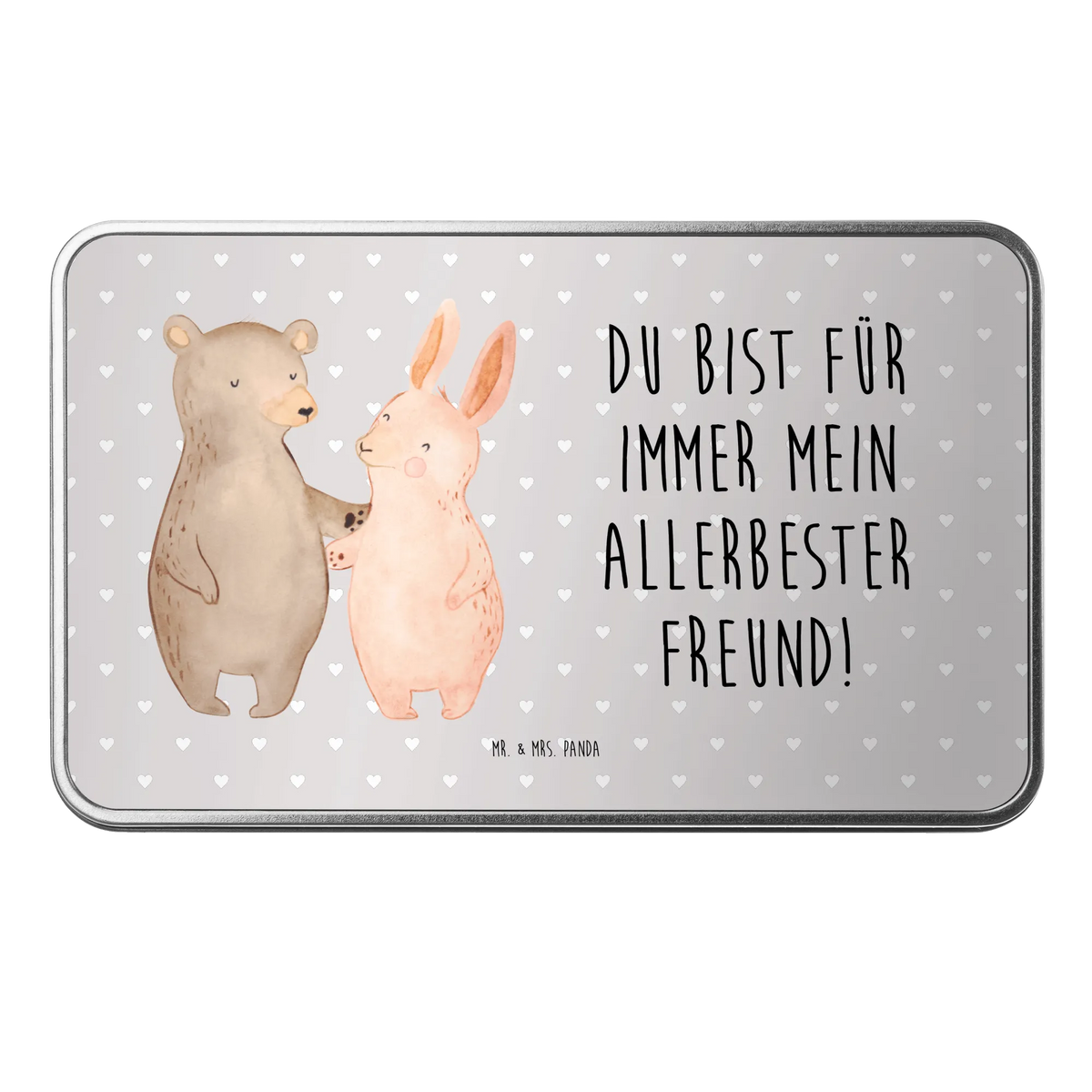 Metal tin bear and rabbit Embrace Loving, Two, Together, Marriage, Proposal of marriage, Love gift, gift for her, gift for him, anniversary gift, friends, rabbit, best friend