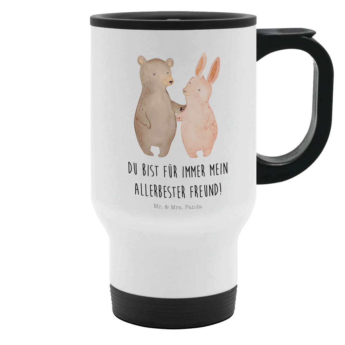 Thermobecher Bär und Hase Umarmen