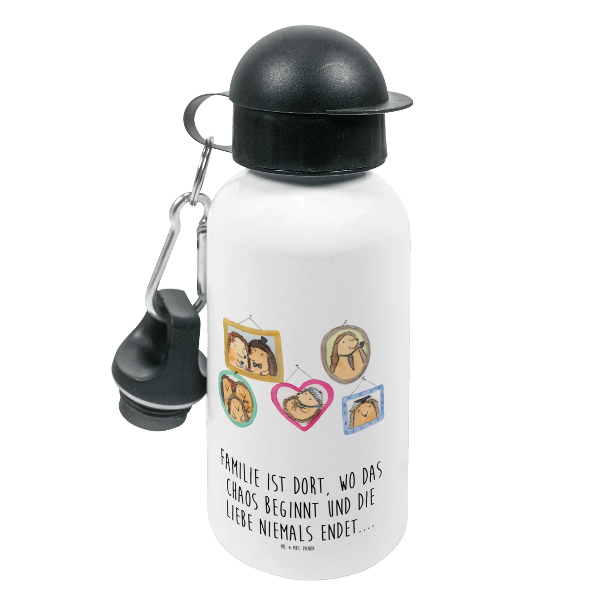 Kindertrinkflasche Igel Familie