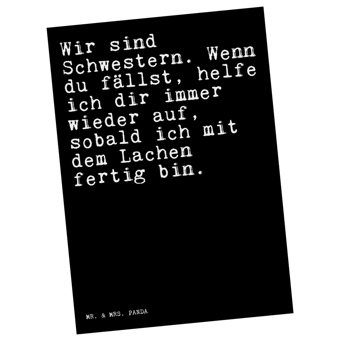 Postcard Wir sind Schwestern. Wenn... saying, sayings, wisdom, quotes, Sayings Proverbs Wisdom Quotes Funny Wisdom Words