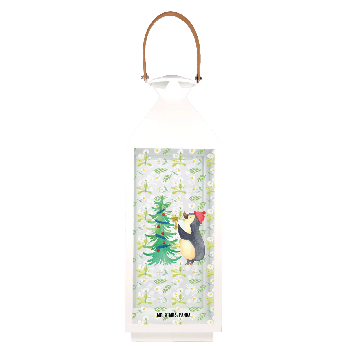 Deko Laterne Pinguin Weihnachtsbaum