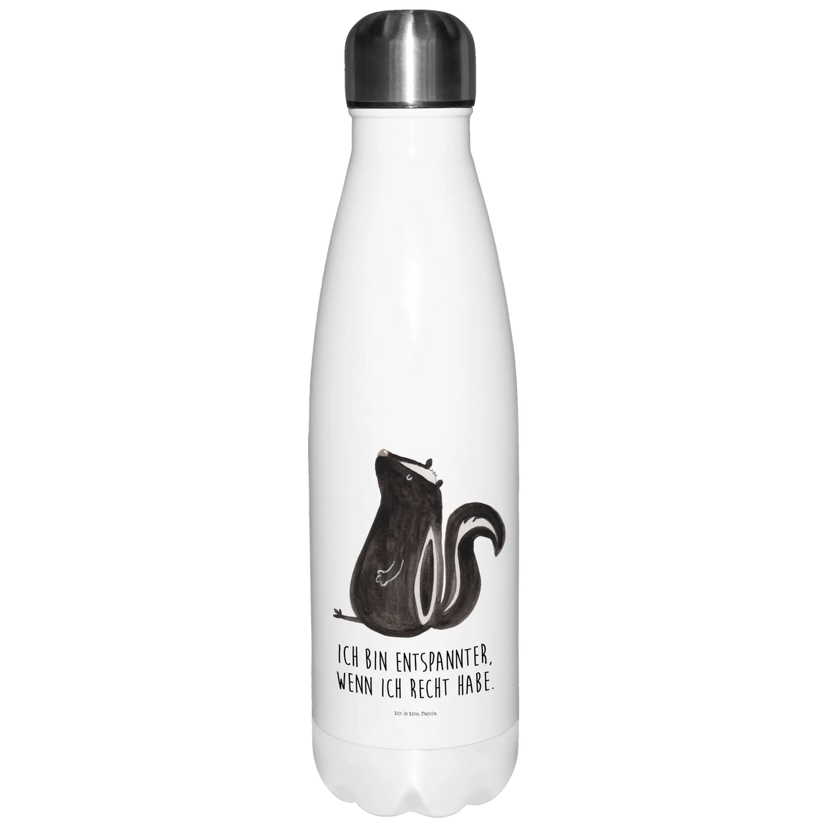 Thermosflasche Stinktier Sitzen