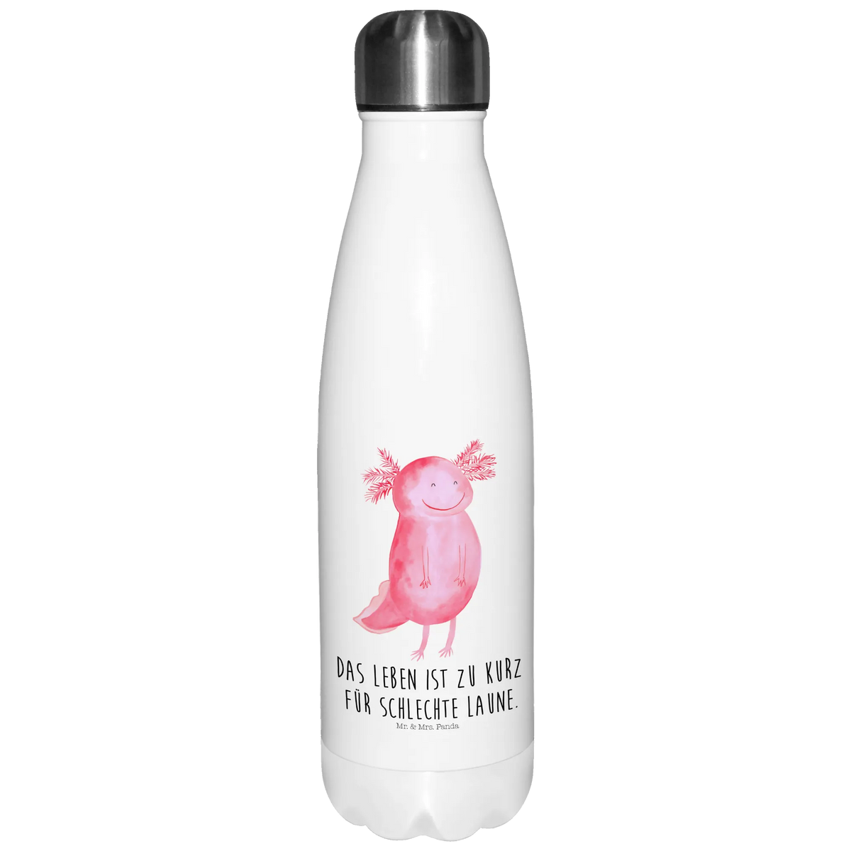 Thermosflasche Axolotl Glücklich Sprudelflasche, Wasserflasche, Edelstahlflasche, Thermos, isolierbehälter, Outdoorflasche, metallflasche, flasche aus edelstahl, isolierflaschen, reiseflasche, schulflasche, thermobottle, edelstahl wasserflasche, edelstahl isolierflasche, Vakuumflasche, wanderflasche, trinkflaschen, Edelstahl Thermosflasche, Thermo-Trinkflasche, thermo trinkflasche, Trinkgefäß, Thermosflasche, Trinkflasche Isoliert, Sportflasche, Thermoflasche Edelstahl, Trinkbehälter, isolier trinkflasche, thermosflaschen, thermobehälter, Teeflasche, Getränkeflasche, Isolier-Trinkflasche, Kaffeeflasche, Trinkflasche, Axolotl, Molch, Schwanzlurch, Lurche, Axolot, Gute Laune, Motivation, Lurch