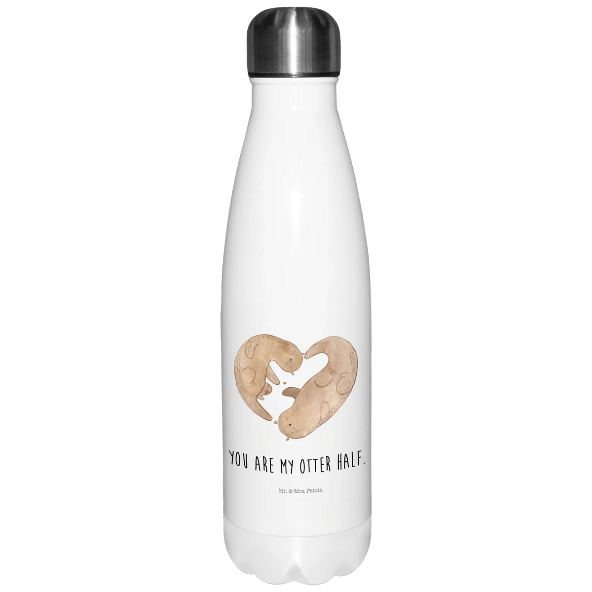 Thermosflasche Otter Herz isolier trinkflasche, Getränkeflasche, Outdoorflasche, Trinkflasche, Trinkbehälter, thermobottle, thermobehälter, Wasserflasche, wanderflasche, Thermos, Isolier-Trinkflasche, Edelstahl Thermosflasche, Thermosflasche, isolierflaschen, trinkflaschen, isolierbehälter, Sportflasche, metallflasche, Edelstahlflasche, flasche aus edelstahl, thermosflaschen, Trinkgefäß, schulflasche, edelstahl wasserflasche, Kaffeeflasche, edelstahl isolierflasche, Vakuumflasche, Trinkflasche Isoliert, Thermoflasche Edelstahl, Teeflasche, Sprudelflasche, Thermo-Trinkflasche, reiseflasche, thermo trinkflasche, Otter, Fischotter, Seeotter, Gemeinsames Leben, Liebesbeweis, Verlobung, Bessere Hälfte, Herz, Liebe, Love You, Jahrestag, Hochzeitstag, Liebesgeschenk