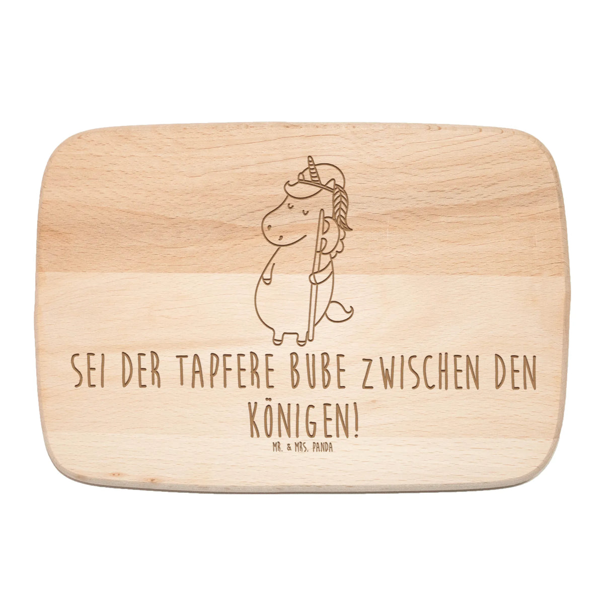 Frühstücksbrett Einhorn Junge