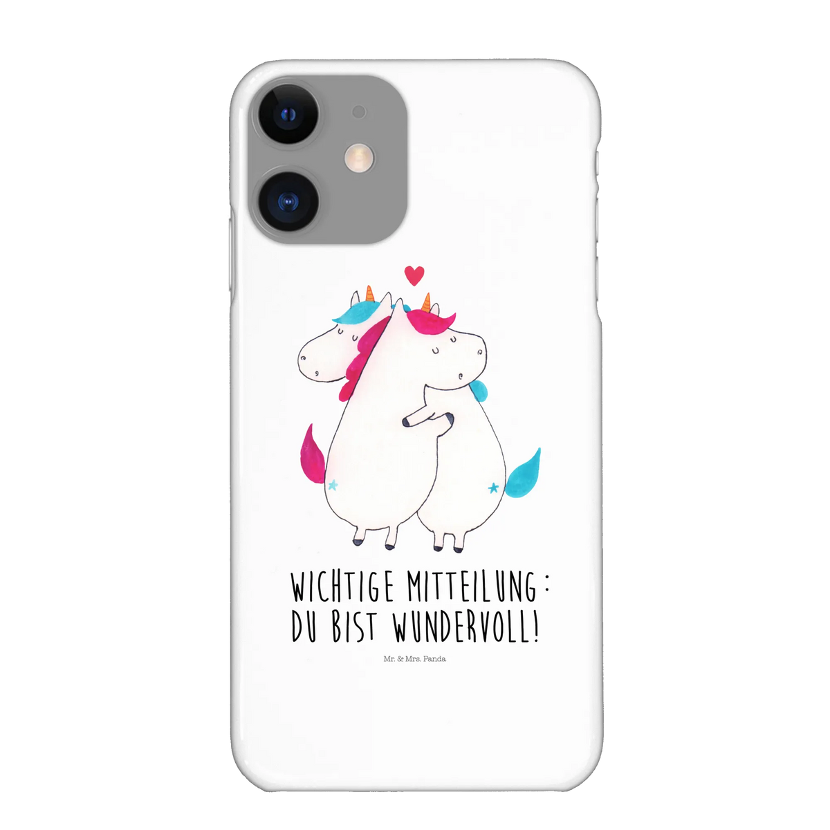 Handyhülle Einhorn Mitteilung