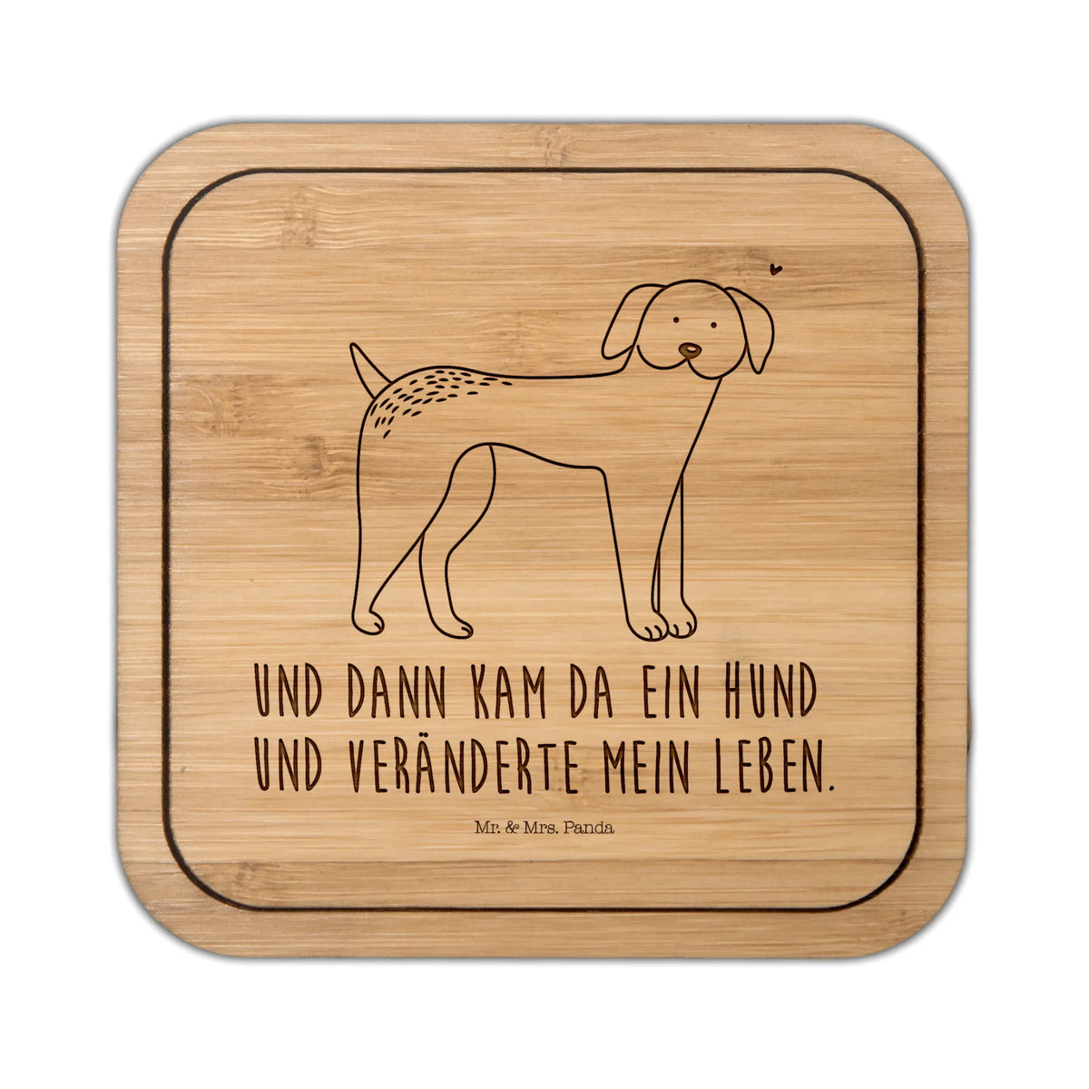 Untersetzer quadratisch Hund Dogge