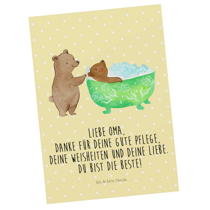 Postkarte Oma Baden