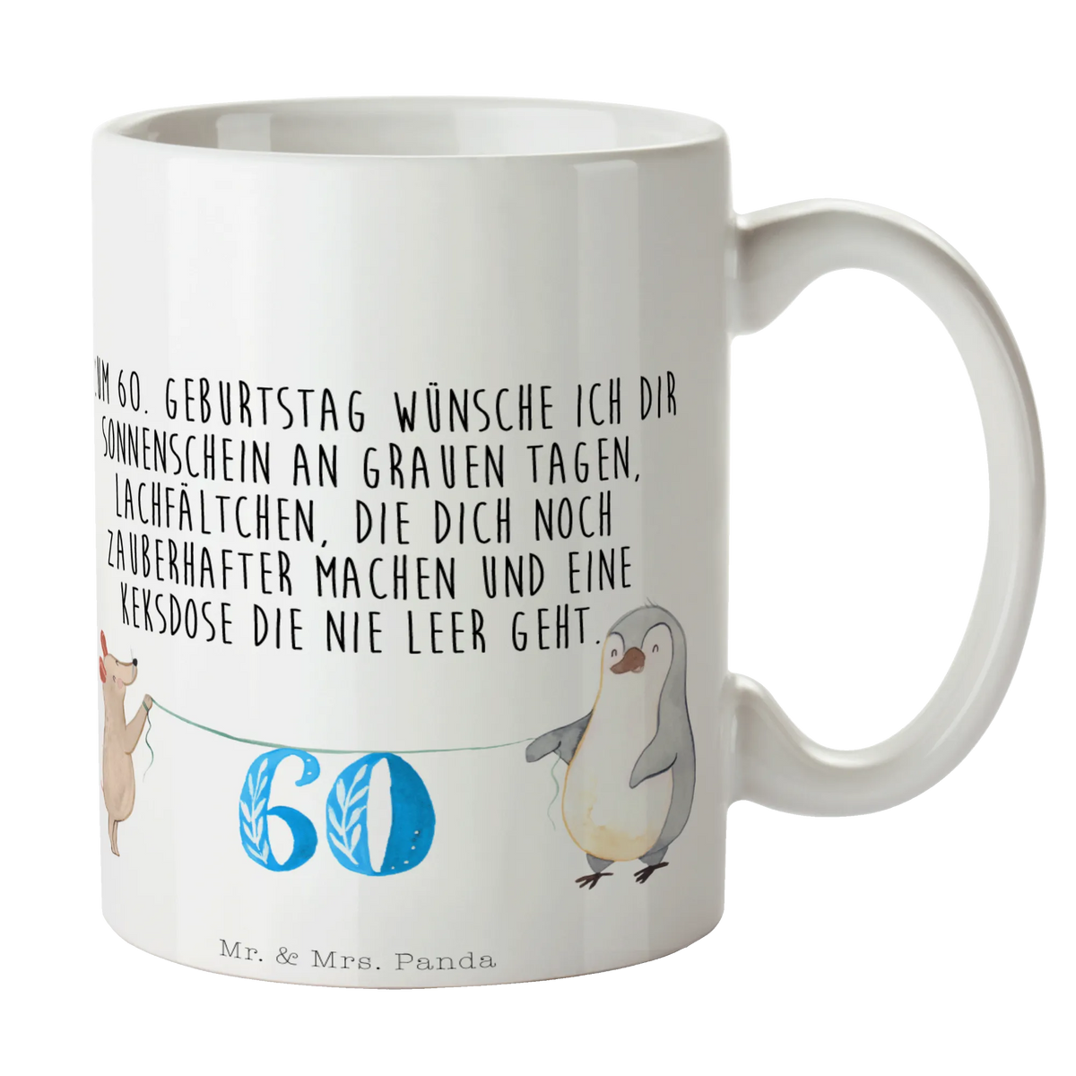 Mug 60th birthday mouse penguin celebration, sayings, boyfriend, money gifts, gift ideas, gift package, birthday present, special gifts, Birthday, birthday party, friends, birthday wish, birthday cards, 18th birthday, 30th birthday, 40th, 50th, 60th, 70th, 80th, 90th, 90th., gifts for girlfriend, congratulations, 1 year, guest gifts, gifts online, gift basket, unusual gifts, extraordinary gifts, original gifts, gift items, special birthday gifts, cake, birthday, present