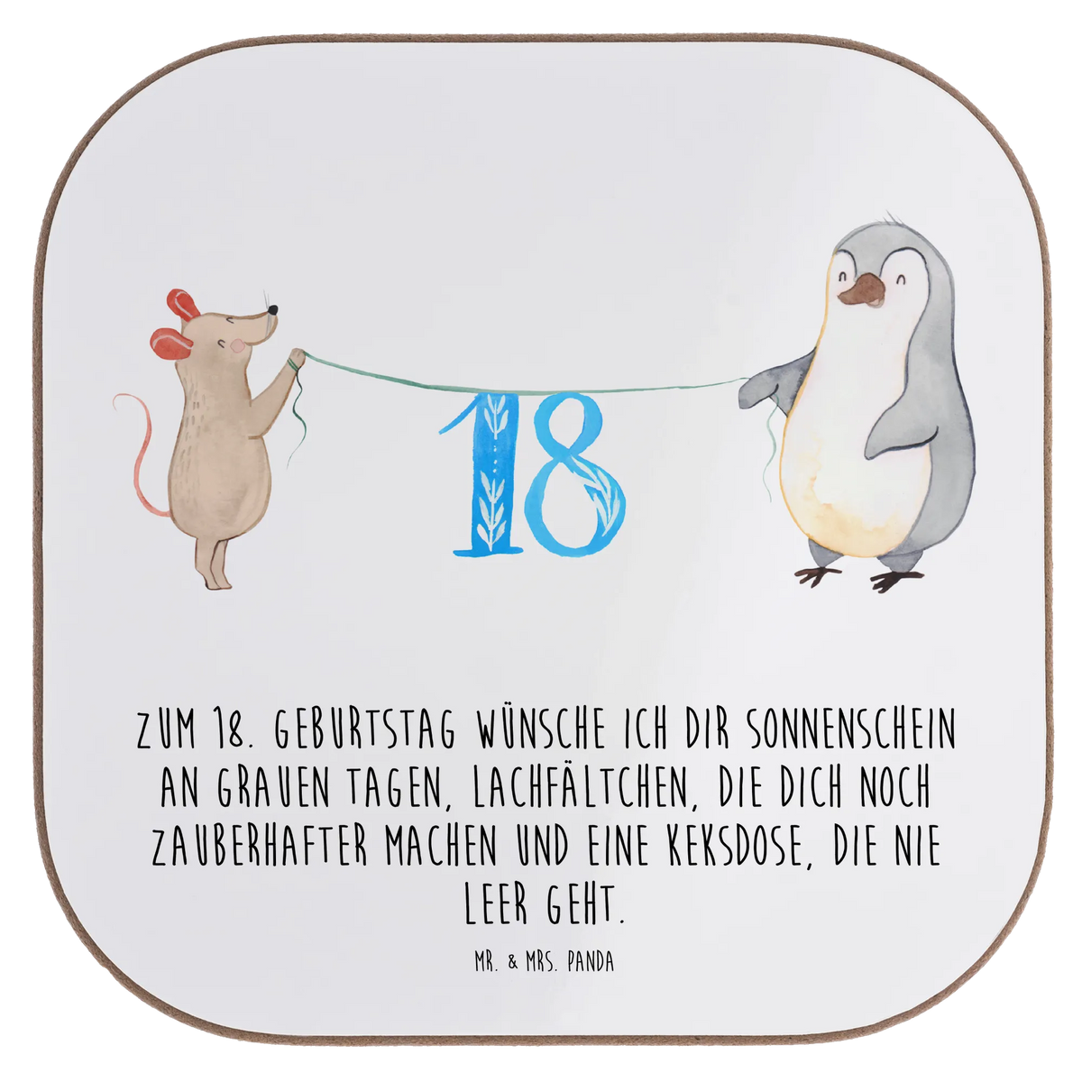 Untersetzer 18. Geburtstag Maus Pinguin Design Untersetzer, garten untersetzer, eckiger untersetzer, unterleger, Untersetzer Glas, Tischschoner, Tischuntersetzer, party untersetzer, Quadratischer Untersetzer, Teeuntersetzer, Tassen Untersetzer, Tassenuntersetzer, Untersetzer für Gläser, Getränkeuntersetzer, weinglasuntersetzer, Holzuntersetzer, Flaschenuntersetzer, Kaffeeuntersetzer, Baruntersetzer, Untersetzer Tee, hartfaseruntersetzer, weinflaschenuntersetzer, Coaster, schutzuntersetzer, weinuntersetzer, bieruntersetzer, Becheruntersetzer, Untersetzer Gläser, Untersetzer Quadratisch, bar untersetzer, Untersetzer Kaffee, hartfaser untersetzer, gläseruntersetzer, Untersetzer Tasse, grill untersetzer, Geburtstagsgeschenk, Geschenk, Geburtstag, Kuchen, Party, Torte, Feiern