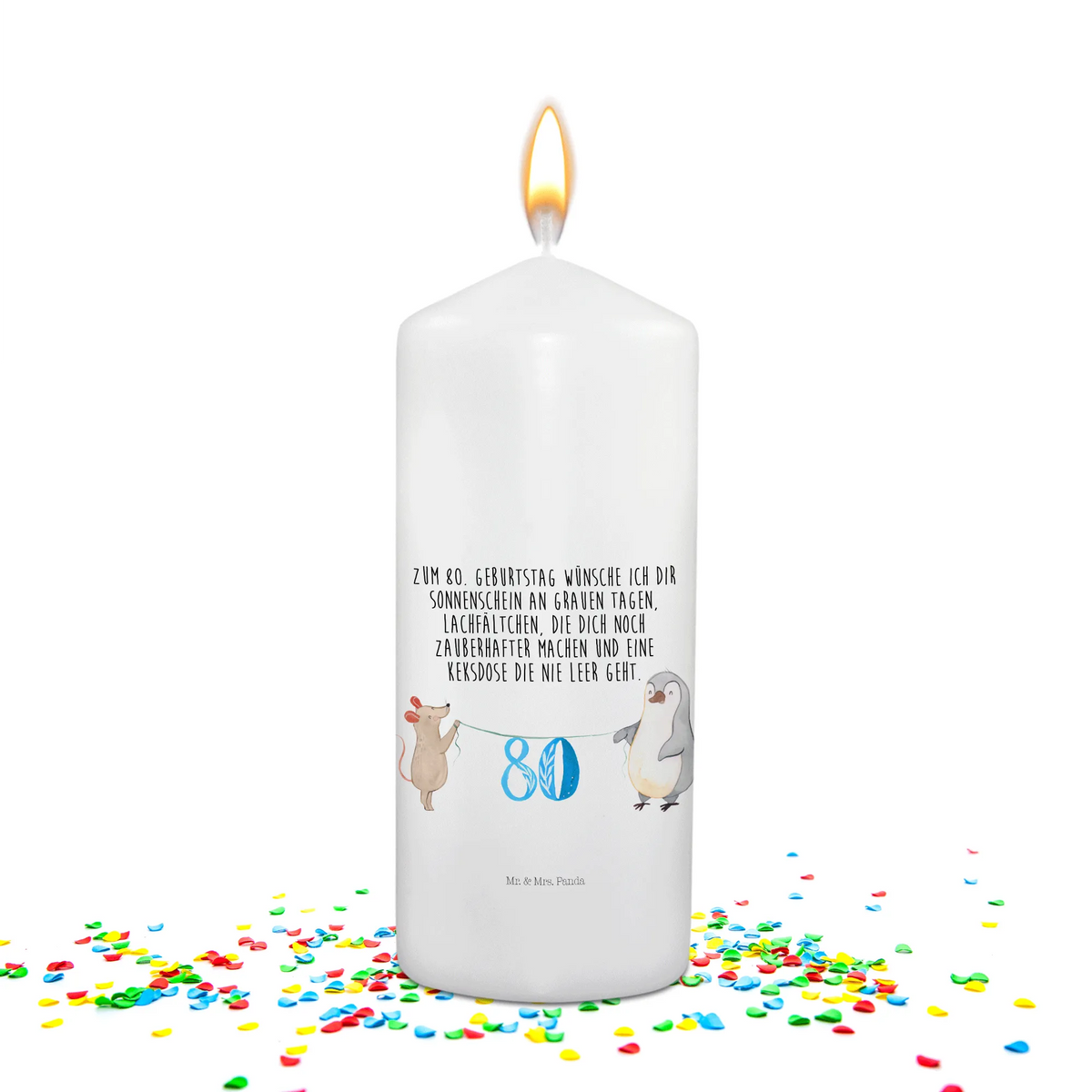Geburtstagskerze 80. Geburtstag Maus Pinguin Feierkerze, Geburtstagslicht, Jubelkerze, Geburtstagskerze, Festkerze, zierkerze, Festtagskerze, Farbiges Geburtstagslicht, Spruchkerze, Happy-Birthday-Kerze, Partykerze, motivkerze, Tortenkerze, Gratulationskerze, geschenkkerze, Anlasskerze, Jubiläumskerze, Geschenk, Geburtstag, Geburtstagsgeschenk, Torte, Party, Kuchen, Feiern