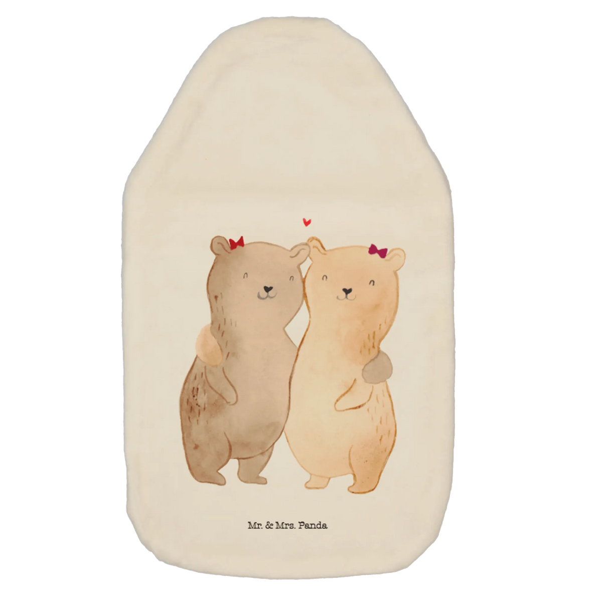 Hot water bottle bears sisters Father's Day, Mother's Day