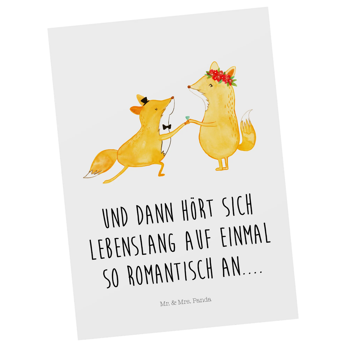 Postkarte Füchse Hochzeit Motivkarte, Grußkarte, spruchkarte, bildkarte, Ansichtskarte, einzelkarte, kunstkarte, Fotokarte, Designkarte, Postkarte, Kunstkarten, Ansichtskarten, Postkarten, Hochzeitskarte, Hochzeit, Hochzeitsgeschenk, Ehe, Hochzeitsfeier, Trauung, Trauungsgeschenk, Verlobungsfeier, Verlobungsgeschenk, Hochzeitsgeschenkideen, Hochzeitsgeschenke für Brautpaar