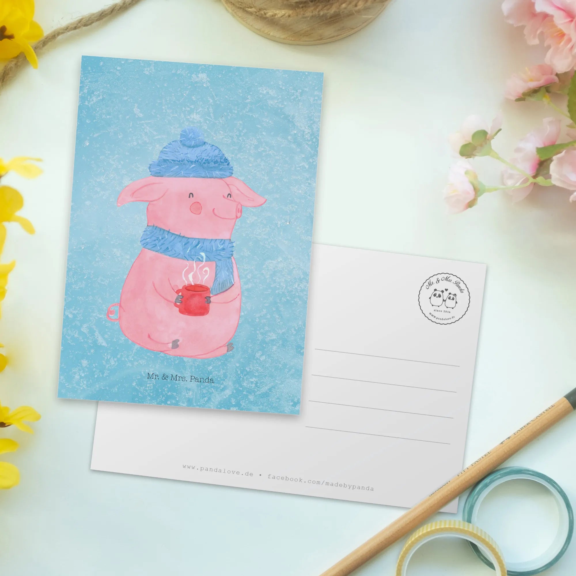 Postkarte Schweinchen Glühwein Kunstkarten, einzelkarte, Postkarten, spruchkarte, kunstkarte, Grußkarte, Ansichtskarten, Motivkarte, Ansichtskarte, Designkarte, Postkarte, Fotokarte, bildkarte, Wintermotiv, Winter, Weihnachtsdeko, Nikolaus, Advent, Heiligabend, Weihnachten, Glühwein, Betrunken, Spruch, Weihnachtsmarkt