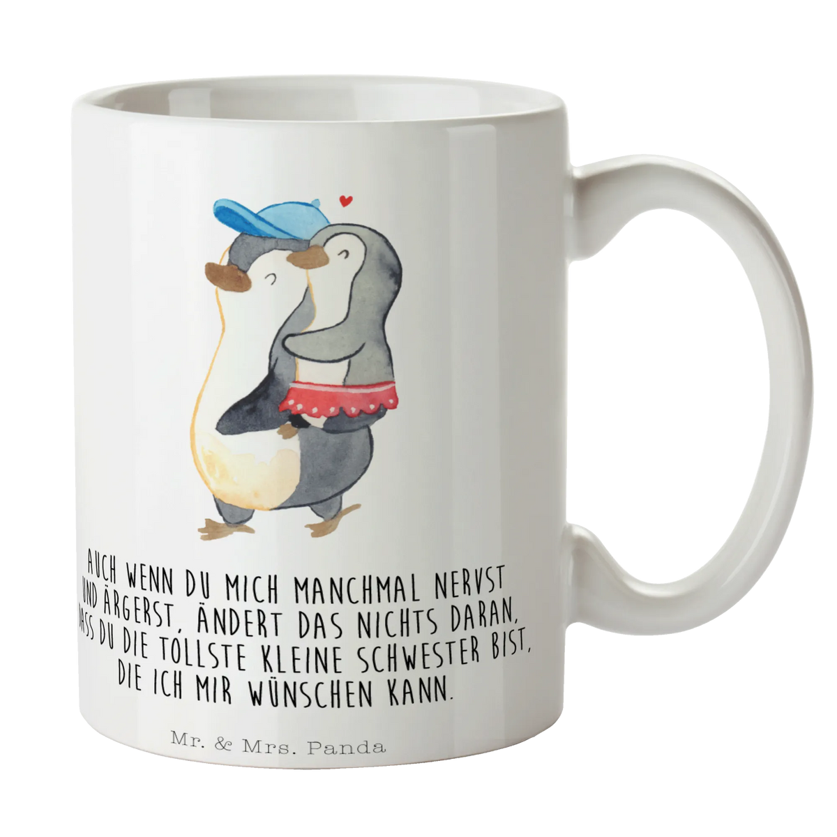 Mug Penguin little sister Father's Day, Mother's Day