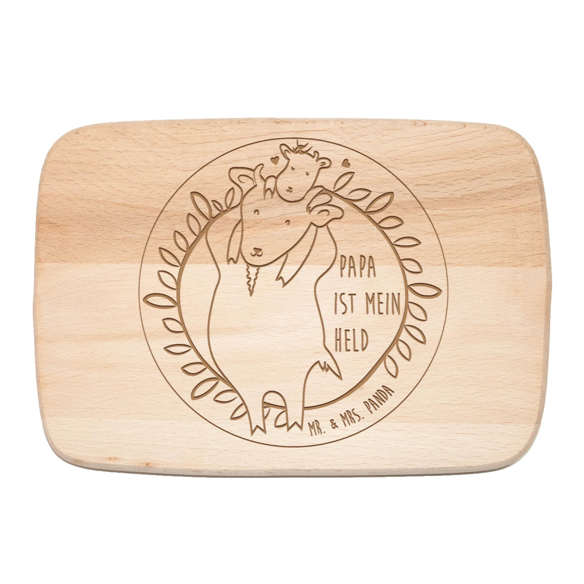 Frühstücksbrett Ziege Papa Frühstücksbrett, brotzeitbrettchen, vesperbrett, Frühstücksbrettchen, snackbrett, Schneidebrett, massivholzbrett, vesperbrettchen, buchenholzbrett, küchenholzbrett, schneidbrett, brotbrett, servierbrettchen, Küchenbrett, jausenbrett, Holzbrett, schneidebrettchen, Holzbrettchen, Muttertag, Vatertag, Mama, Papa, Oma, Opa, Familie, Schwester, Bruder, Geschenk, Geburtstag, Sohn, Tochter, Liebe, Vater, Ziege, Paar Familie, Weihnachten