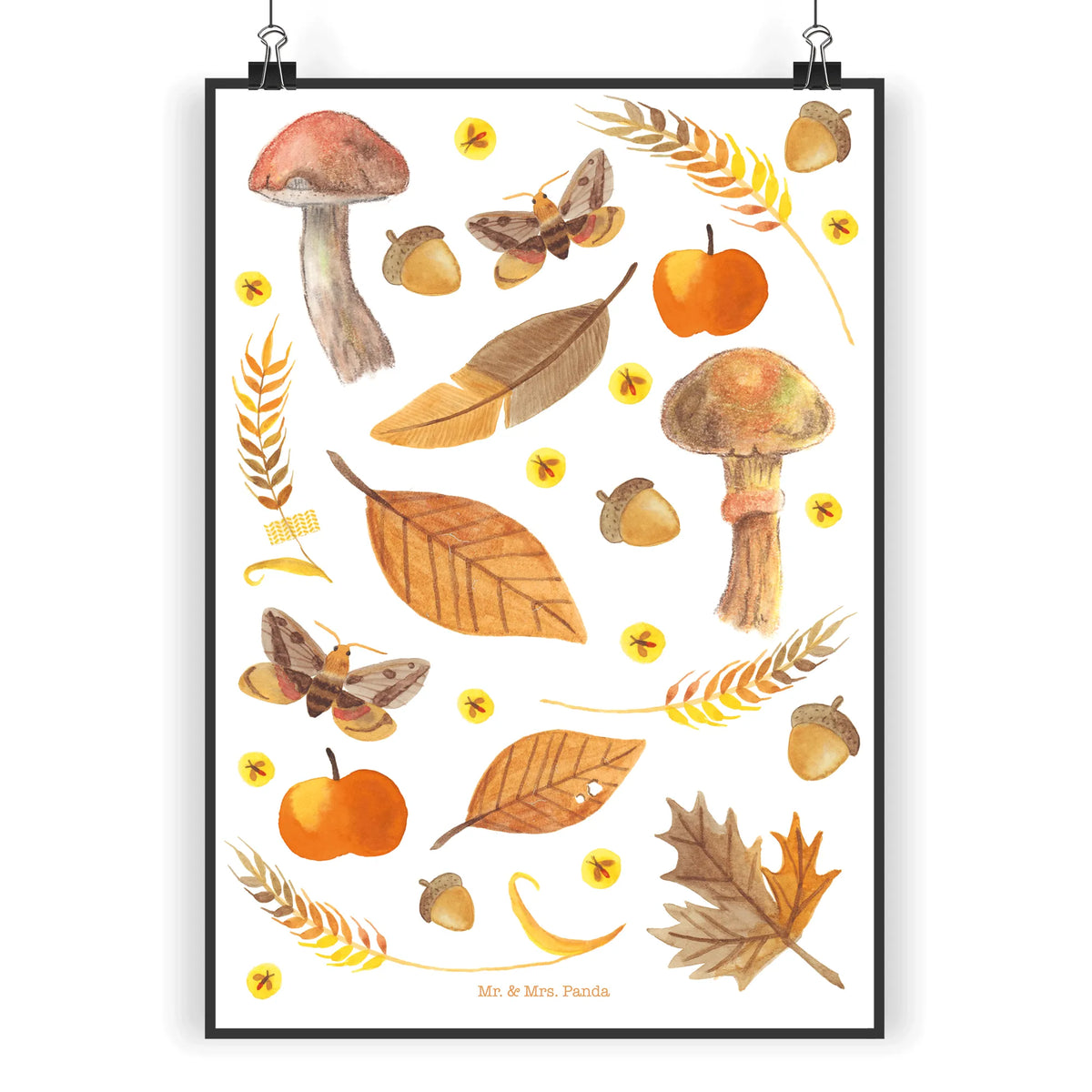 Poster Herbst Wandbild, Wandschmuck, Kunstdruck, kunstposter, kunstdruck poster, wandkunst, Designposter, Wanddeko Bild, Bild, Wanddekoration, Deko Poster, grafikposter, Design Poster, wanddeko, Posterdruck, typografie poster, Deko Bild, Plakat, Panda Poster, wanddruck, drucke, Mr. & Mrs. Panda Poster, Abenteuer, Natur, Outdoor, Blumen Deko, Frühlings Deko, Sommer Deko, positive Botschaft, Naturliebhaber, Dekoration, Jahreszeit Motiv, Blätter, Herbstlaub, Blatt, Pilze, November, September, Herbst, Naturmotiv, Oktober, Geschenk Natur