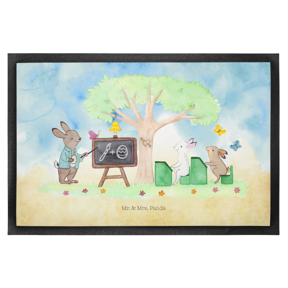 Doormat Rabbits School Easter bunny