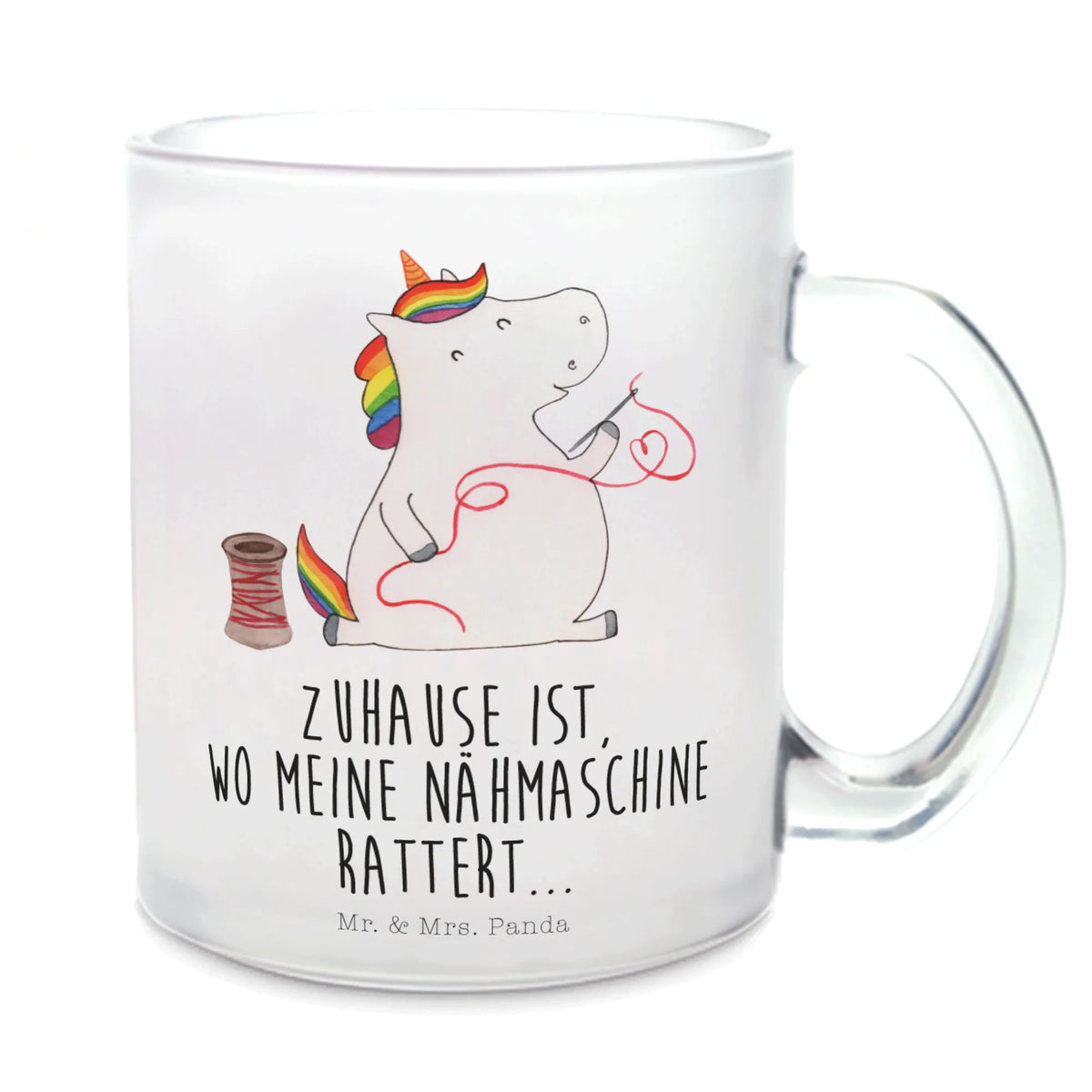 Teetasse Einhorn Näherin Teetasse Glas, Teeglas, Tee Tasse, getränkebecher, Pott, Glas Teebecher, Trinkglas, Häferl, Henkelbecher, Motivtasse, Kakaotasse, Teetasse aus Glas, glastasse, Glasbecher, getränkeglas, Haferl, Henkeltasse, Teetasse, Unicorn, Einhorn, Einhörner, Einhorn Deko, Stricken, Basteln, Näherin, Häkeln, Freundin, Mädchen, Nähen, Nähzimmer
