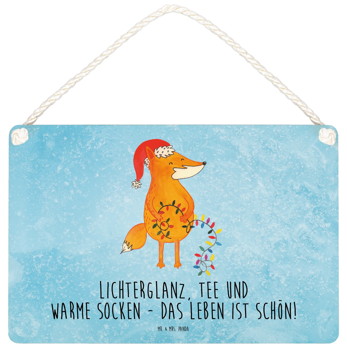 Deko Schild Fuchs Weihnachten