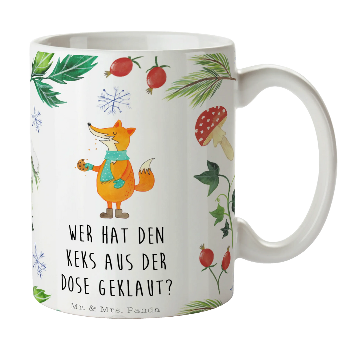 Mug Fox cookie jar mug, custom mug, personalized mug, ceramic mug, coffee mug, office mug, porcelain mug, gift mug, tea mug, novelty mug, latte mug, mug with quotes, mug with designs, Winter, Christmas, Christmas time, snow