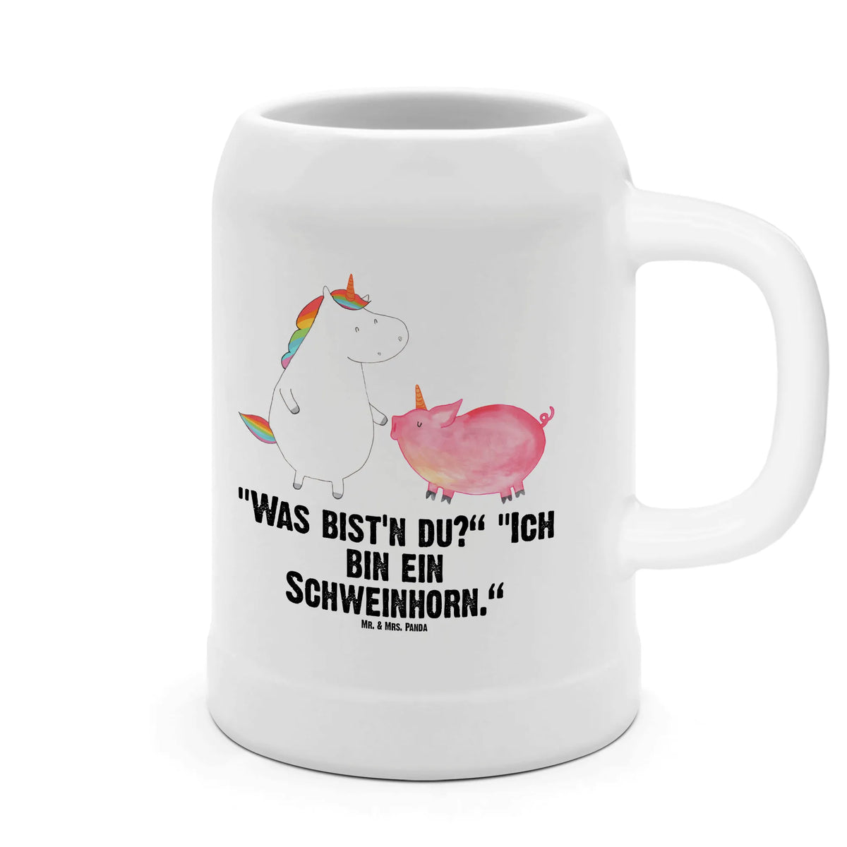 Bierkrug Einhorn Schwein Bier Seidel, Steinkrug, Bierhumpen, Steinzeugkrug, Bierbecher, Mr. & Mrs. Panda Bierkrug, Tonkrug, Keramikkrug, Seidel, Trinkkrug, Krug, Steinbierkrug, Humpen, Bier Humpen, Steingutkrug, Unicorn, Einhorn, Einhörner, Einhorn Deko, Freundin, Freundschaft, Schweinhorn, Schwein, Schweinchen