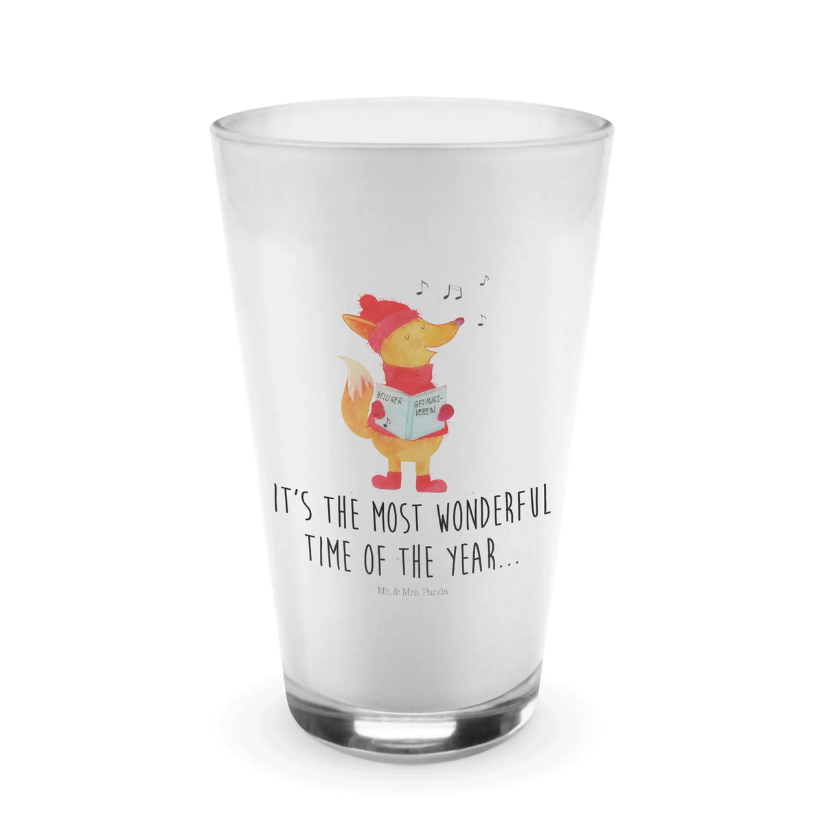 Glas Fuchs Sänger Longdrinkglas, Teeglas, Glasbecher, Latte Glas, Trinkbecher Glas, milchkaffee glas, Longdrink Glas, cappuccinoglas, eistee glas, Eiskaffee Glas, kaffeeglas, bar glas, Latte Macchiato Glas, Saftglas, becher glas, eiskaffeeglas, Cocktail Glas, Wasserglas, Kaffee Glas, smoothie glas, cappuccino glas, Trinkglas, Cocktailglas, Glas, Limonadenglas, Weihnachten, Winter, Weihnachtsdeko, Nikolaus, Advent, Heiligabend, Wintermotiv, Geschenk Sänger, Singen, Fuchs, Sänger, Füchse, Weihnachtslieder