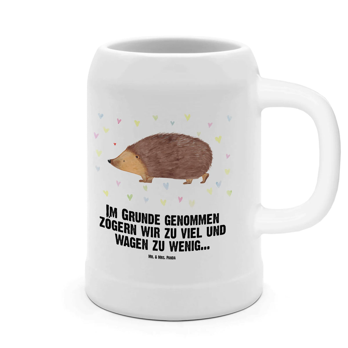 Bierkrug Igel Herzen Bier Seidel, Krug, Trinkkrug, Bierhumpen, Bierbecher, Steingutkrug, Tonkrug, Keramikkrug, Steinkrug, Mr. & Mrs. Panda Bierkrug, Steinzeugkrug, Steinbierkrug, Bier Humpen, Seidel, Humpen, Lustige Sprüche, Tiere, Tiermotive, Gute Laune, Liebe, Herz, Igel, Kuss, Herzen, Vertrauen, Leben