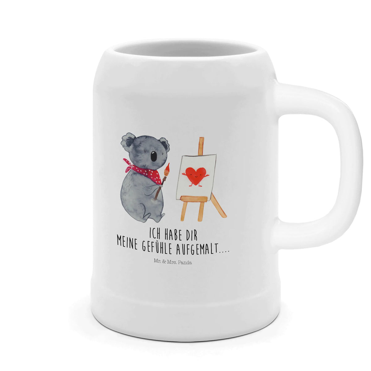 Bierkrug Koala Künstler Krug, Steinkrug, Bierhumpen, Tonkrug, Bier Seidel, Trinkkrug, Seidel, Humpen, Steingutkrug, Bierbecher, Bier Humpen, Steinzeugkrug, Mr. & Mrs. Panda Bierkrug, Steinbierkrug, Keramikkrug, Koala, Koalabär, Liebesgeschenk, Zeichnen, Gefühle, Liebe, Liebensbeweis, Künstler