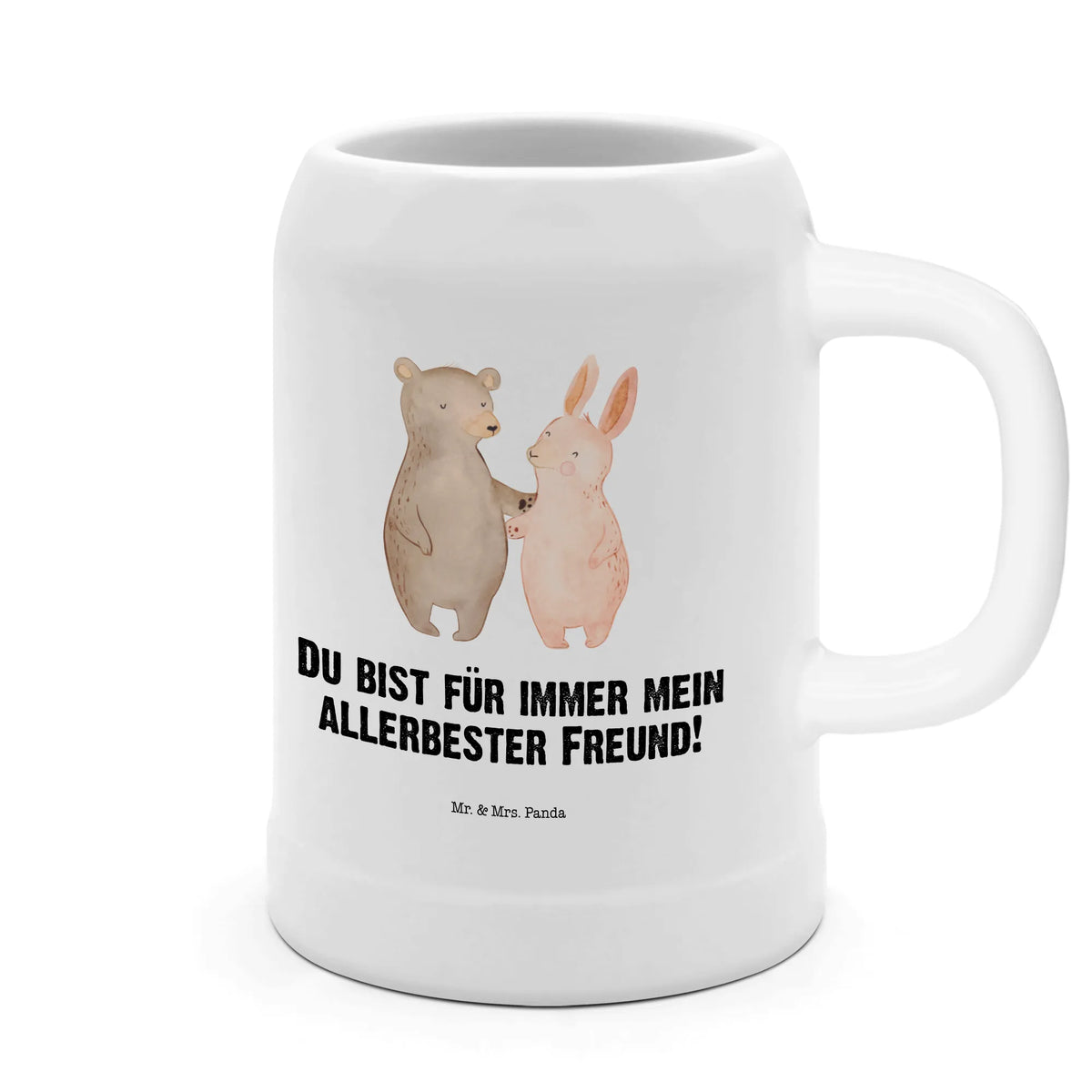 Bierkrug Bär und Hase Umarmen Keramikkrug, Trinkkrug, Bierhumpen, Bier Seidel, Tonkrug, Seidel, Steinkrug, Steinbierkrug, Humpen, Bierbecher, Krug, Steinzeugkrug, Steingutkrug, Bier Humpen, Mr. & Mrs. Panda Bierkrug, Freundin, Freund, Liebe, Liebesgeschenk, Jahrestag, Verlobung, Partner, Ehemann, Ehefrau, Heiraten, Heiratsantrag, Hocheitstag, Bär, Freunde, Hase, Best Friends, Bärchen, Bester Freund