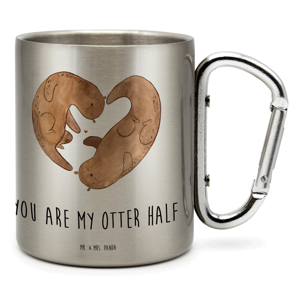 Edelstahlbecher Otter Herz Edelstahl Trinkbecher, Kaffeebecher Edelstahl, Edelstahltasse, spruchbecher, Edelstahl-Isolierbecher, isoliertasse, Trinkbecher Edelstahl, Reisebecher, karabinerbecher, Isolierbecher Edelstahl, wandertasse, wanderbecher, Metallbecher, motivbecher, Becher Aus Edelstahl, Teebecher, karabiner tasse, Edelstahlbecher, Campingtasse, edelstahl reisebecher, Thermobecher, Trinkbecher Metall, Campingbecher, Teetasse, Isolierbecher, Edelstahl-Thermobecher, Thermobecher Edelstahl, thermotasse, Karabiner Becher, Otter, Fischotter, Seeotter, Liebesgeschenk, Jahrestag, Herz, Liebe, Liebesbeweis, Love You, Bessere Hälfte, Verlobung, Hochzeitstag, Gemeinsames Leben