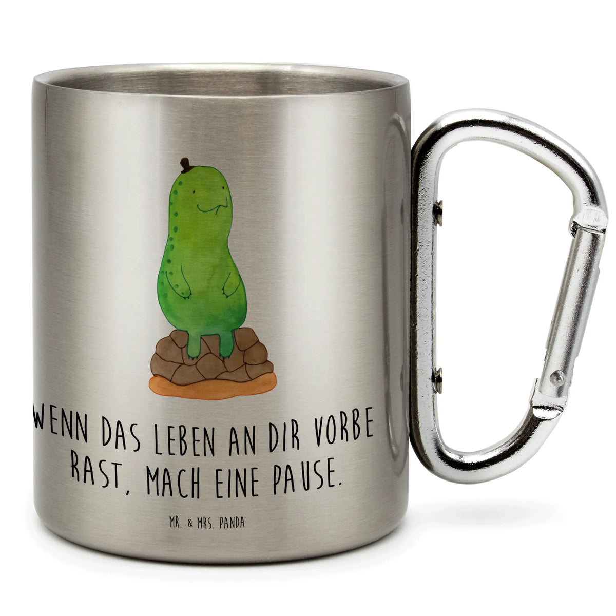 Stainless steel mug tortoise Break best friend, sister or daughter, turtle lover, gift ideas, cute, tortoise, reptile, ancient creature, sweet, birthday gift, turtle gift items, illustrated, funny turtle gifts, pet turtles, gift, mindful, decelerate