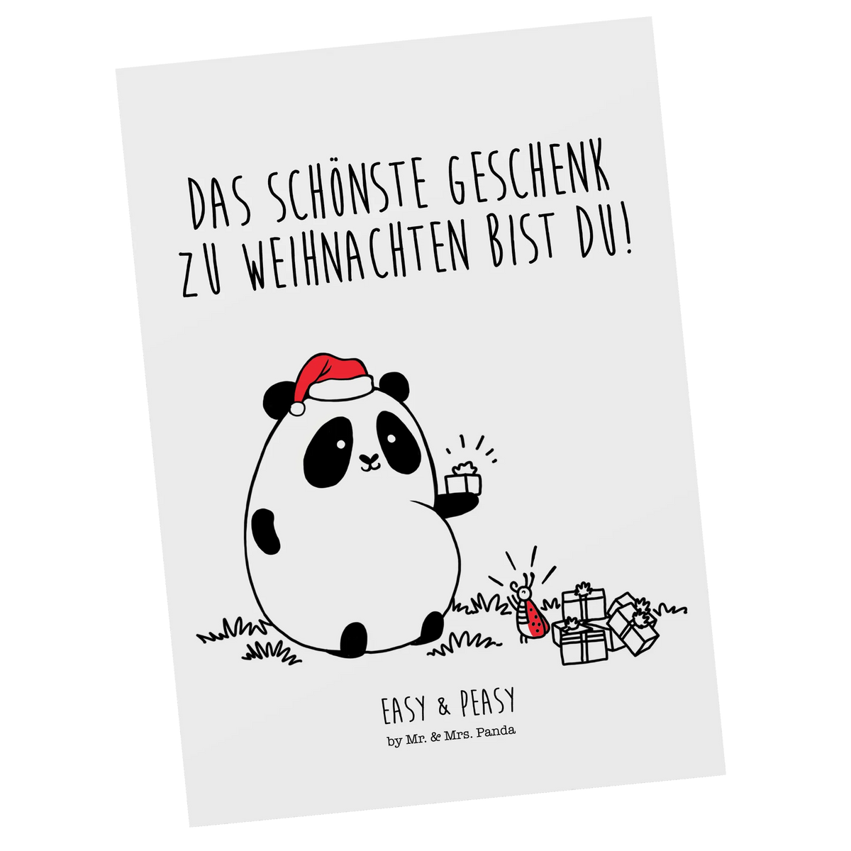 Postkarte Panda Weihnachtsgeschenk Kunstkarten, Fotokarte, Motivkarte, Postkarten, Grußkarte, Postkarte, Ansichtskarten, einzelkarte, kunstkarte, Designkarte, spruchkarte, Ansichtskarte, bildkarte