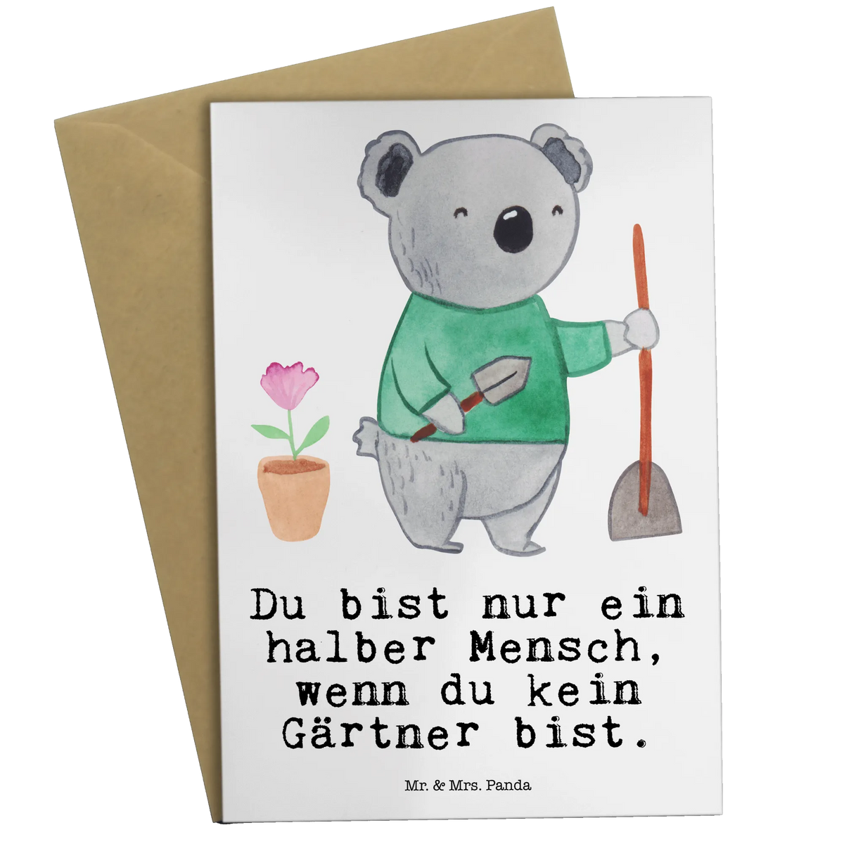 Grußkarte Gärtner Herz