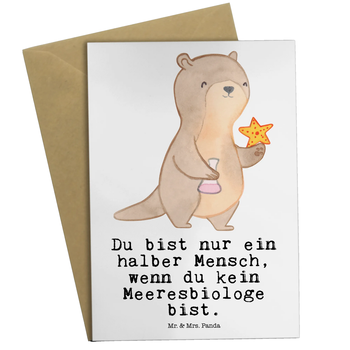 Grußkarte Meeresbiologe Herz