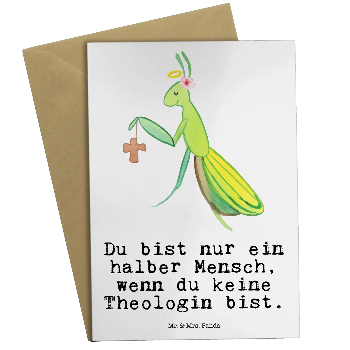 Grußkarte Theologin Herz