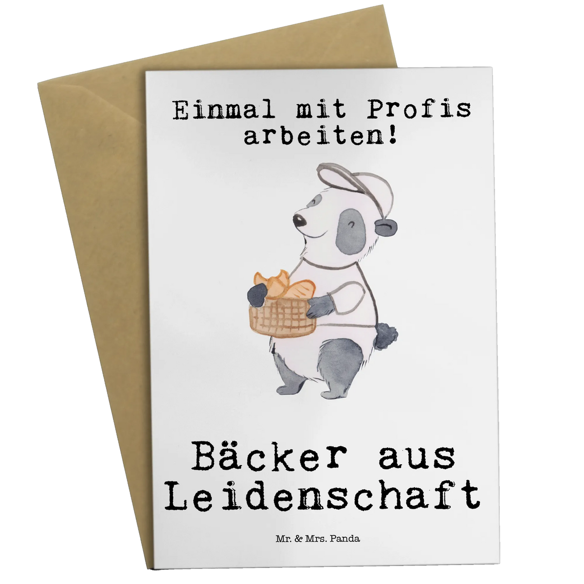 Grußkarte Bäcker Leidenschaft