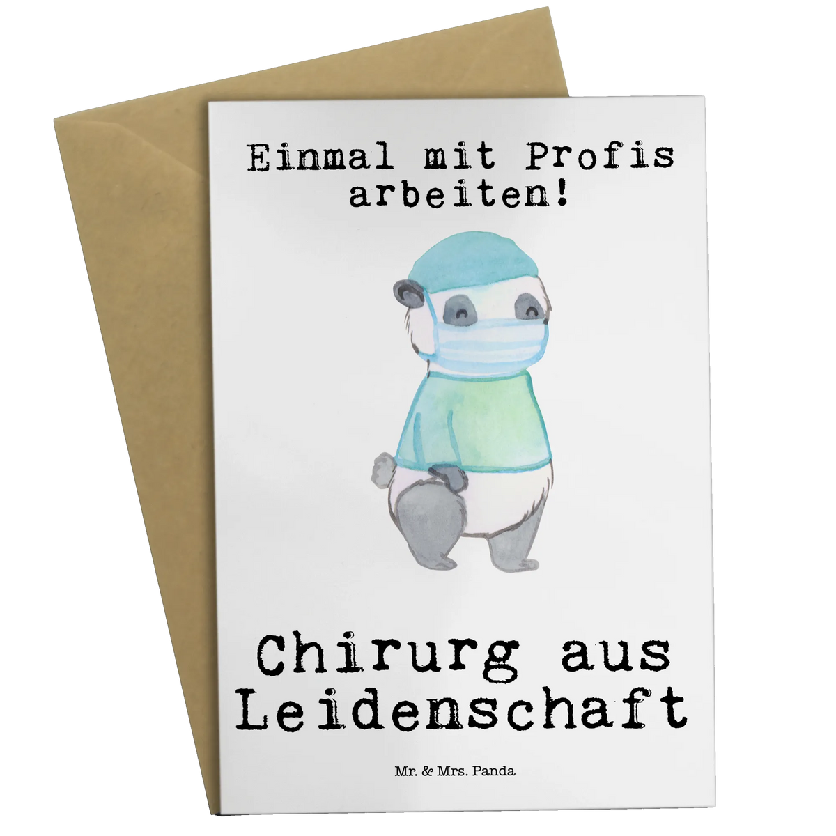 Grußkarte Chirurg Leidenschaft
