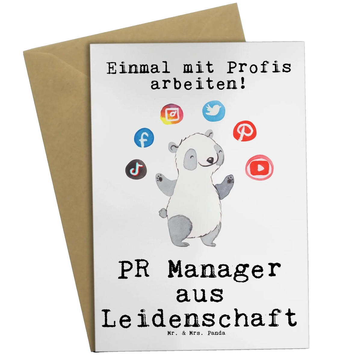 Grußkarte PR Manager Leidenschaft
