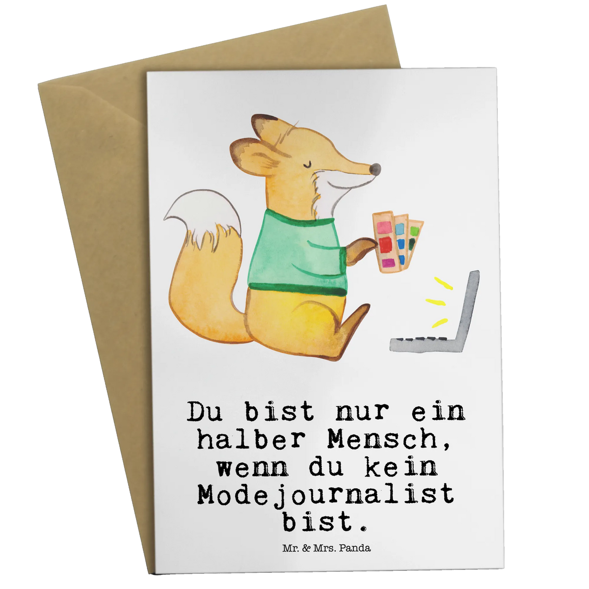 Grußkarte Modejournalist Herz