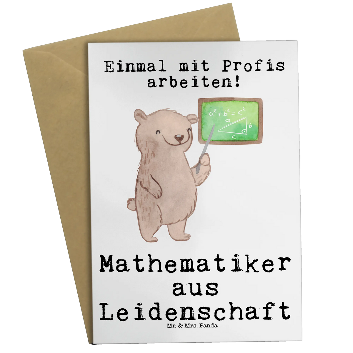 Grußkarte Mathematiker Leidenschaft