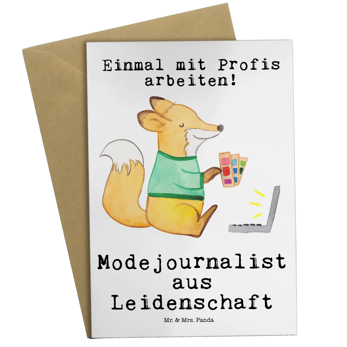Grußkarte Modejournalist Leidenschaft