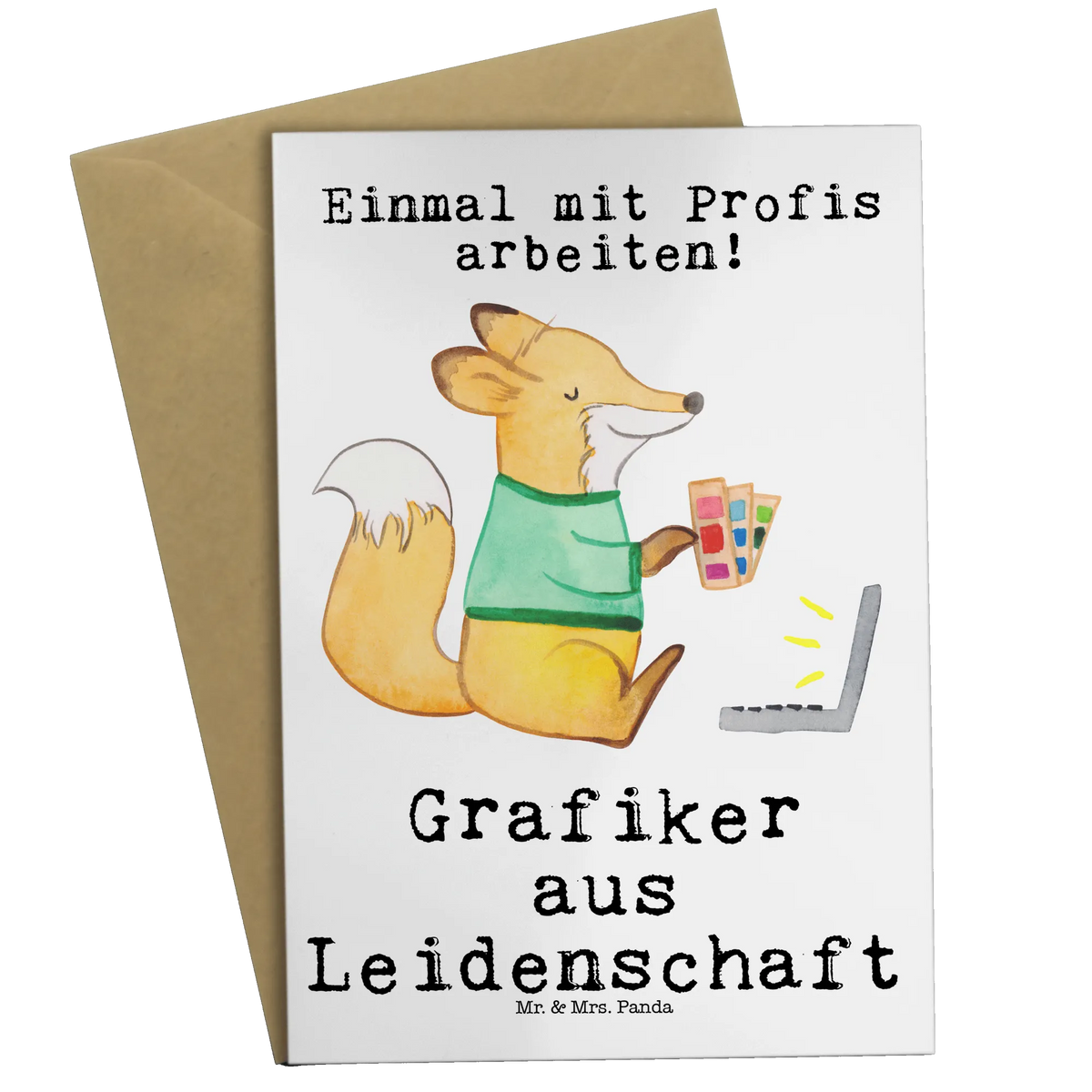 Grußkarte Grafiker Leidenschaft