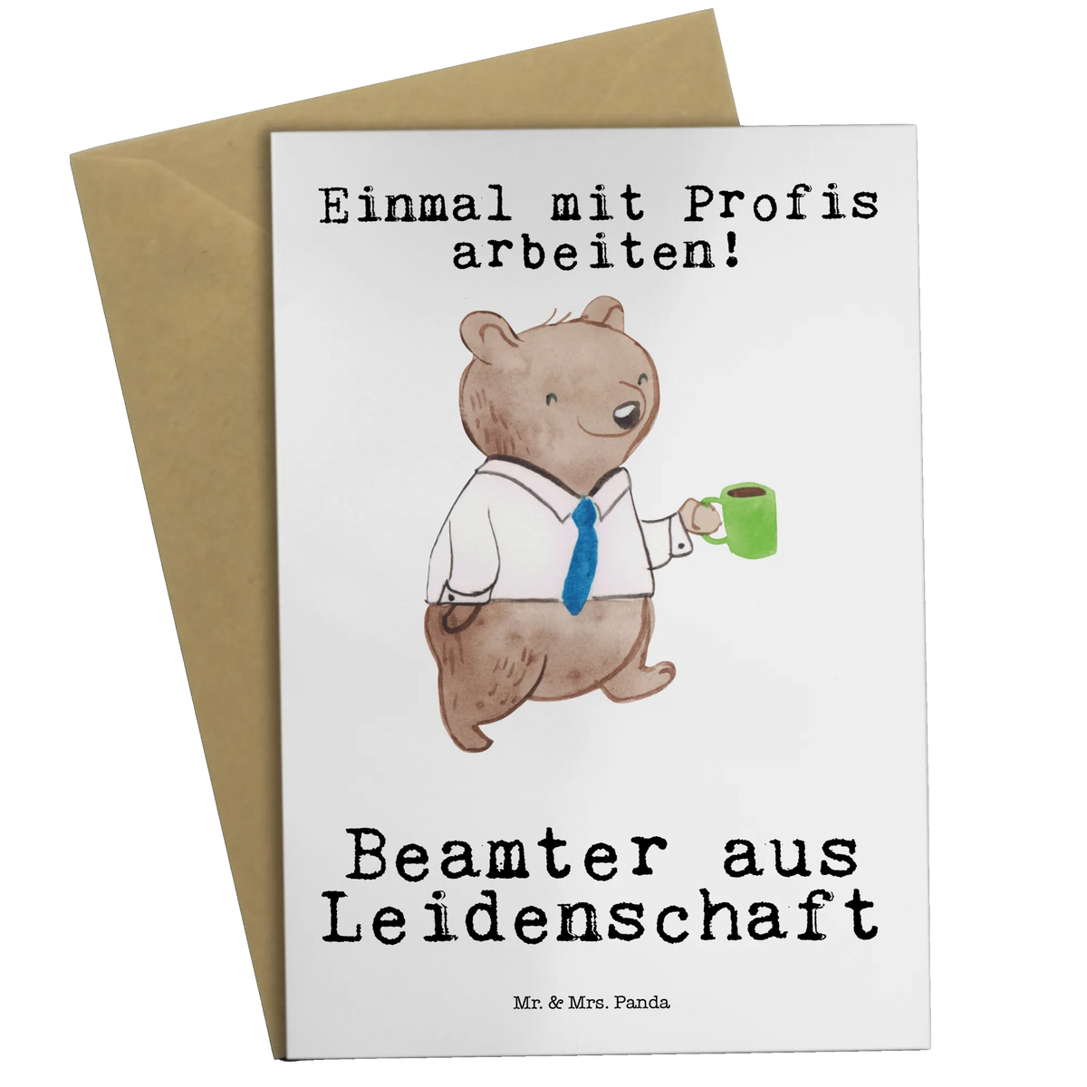 Grußkarte Beamter Leidenschaft