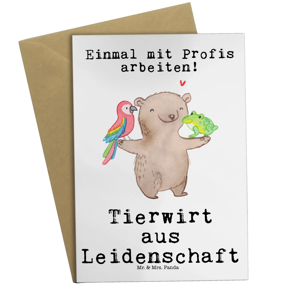 Grußkarte Tierwirt Leidenschaft