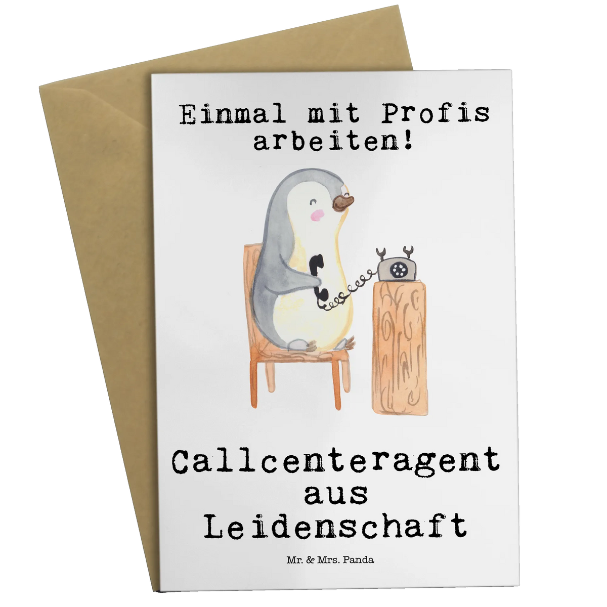 Grußkarte Callcenteragent Leidenschaft